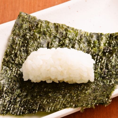 追いシャリと海苔
