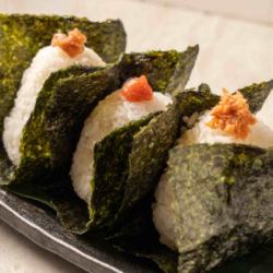 おにぎり（鮭、梅、明太子）