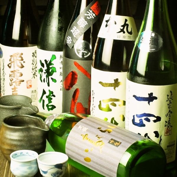 Sake carefully selected by brewers!