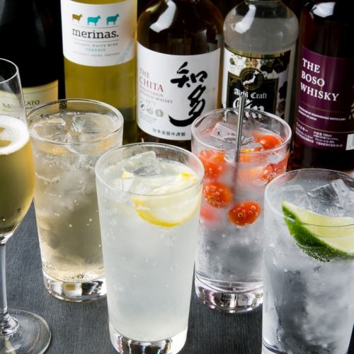 飲み放題メニューも豊富にご用意！