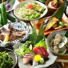 【小奢享】从刺身开始，享用以时令食材烹制的丰盛宴菜套餐☆ 5,500日元
