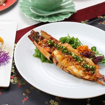 Spring/Summer [Chef's Select] Extra large shrimp, shark fin, braised pork, 7 items in total, 12,000 yen