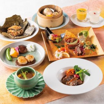 夏　シェフ【至高の7品コース】フカヒレ姿と海鮮の豪華饗宴（個別提供）　13,000円