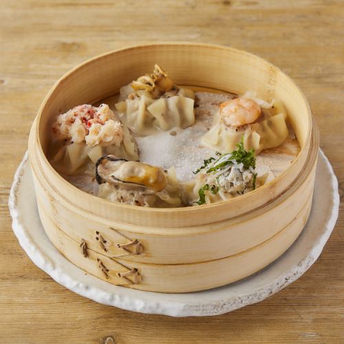 Assortment of 5 kinds of seafood shumai