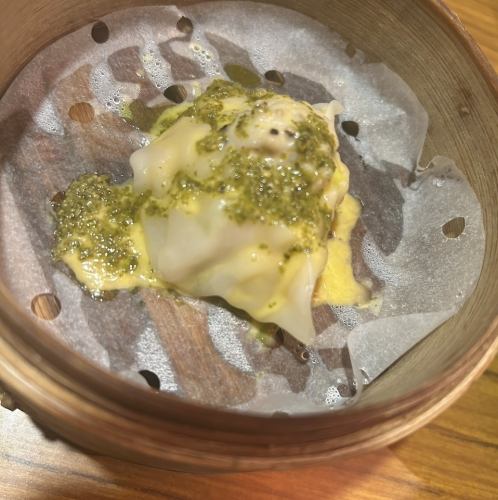 Basil and Cheese Shumai