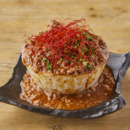 こぼれ赤麻婆豆腐