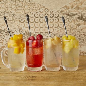 【无限畅饮五郎五郎酸味汽水】只需2200日元,即可在您的常规无限畅饮套餐中添加五郎五郎酸味汽水!