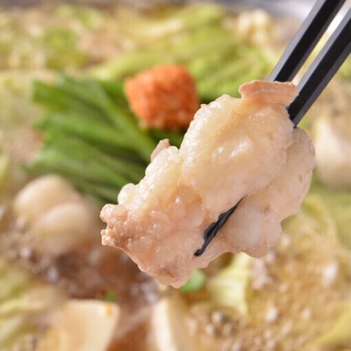 Hakata specialty motsunabe with flying fish stock and soy sauce (1 serving)