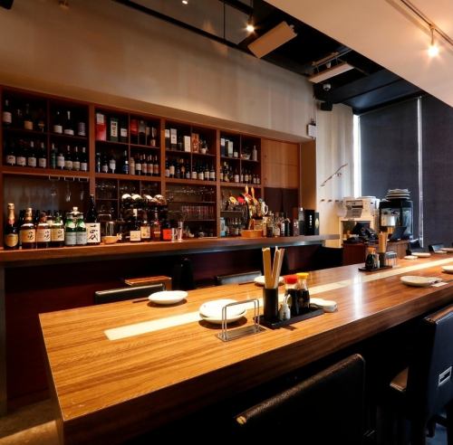 High ceilings and a modern feel