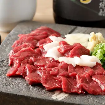 Horse sashimi from Kurume, Fukuoka!