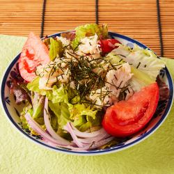 蒸し鶏のチョレギサラダ