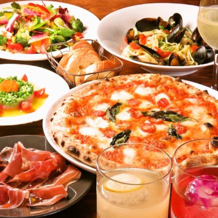 ★Casual Course★ A light plan to enjoy the popular antipasto! All-you-can-drink included 6,000 yen (tax included)