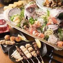 【仅限食物】9种特色菜鸟屋标准宴会套餐（无锅）3500日元（含税）