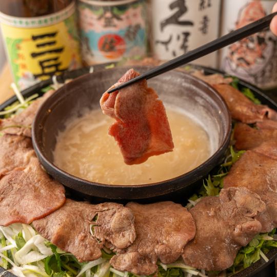 Introducing Shomon's new specialty! "Beef tongue grilled shabu-shabu course" 7 dishes with 3 hours of all-you-can-drink for 6,000 yen → 5,000 yen