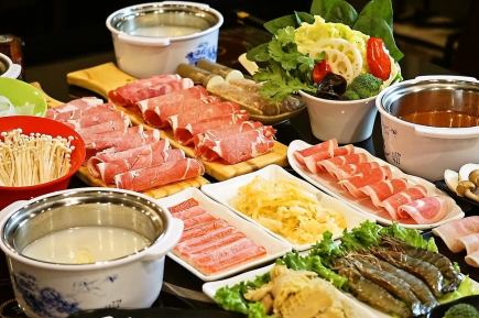 【草原おすすめコース】ラム肉や豚肉、鶏肉団子、一品料理等全17品4100円(税込4510円)[料理のみ]