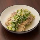 蒸し鶏ねぎソース和え