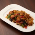 帆立のピリ辛炒め