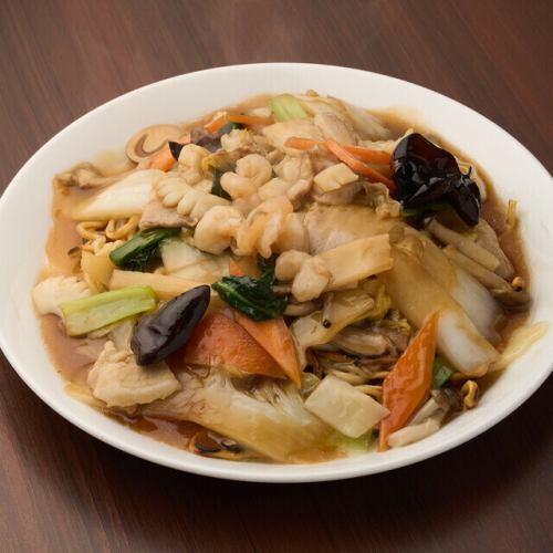 海鮮あんかけ焼きそば/海鮮あんかけ揚げそば