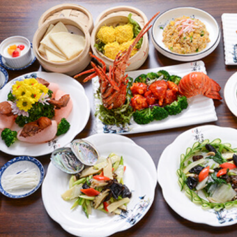 忘年会120分飲み放題付!伊勢海老&大フカヒレ姿煮♪最高の贅沢を味わう【至福コース】8500円