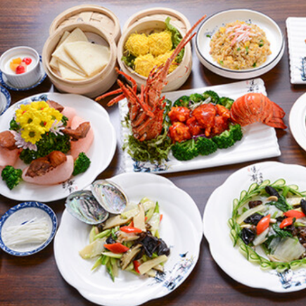 忘年会120分飲み放題付!伊勢海老&大フカヒレ姿煮♪最高の贅沢を味わう【至福コース】8500円