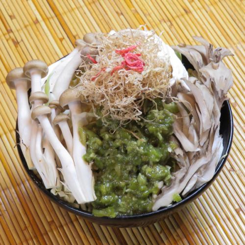 [日式monja]枸杞（梅子和紫菜）/芥末（加蘑菇）/金枪鱼荞麦腌姜