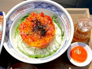 和牛トロタクユッケ丼/石焼和牛トロタクユッケ丼