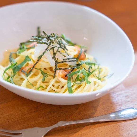 Squid and cod roe pasta