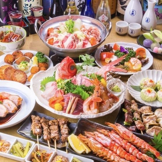 【5500円(税込)コース】2時間飲み放題付き！海鮮や居酒屋メニューが勢ぞろい。ご宴会におすすめです♪