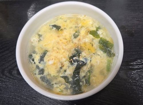 ワカメたまごスープ