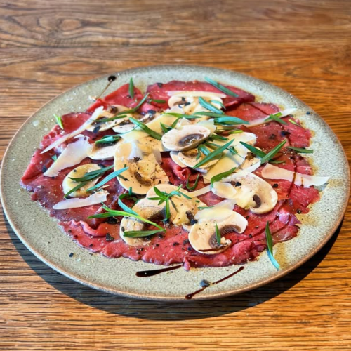 Roast beef carpaccio (sometimes)