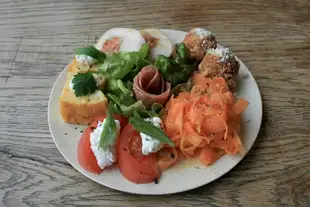 Please let me pile on as much of today's appetizer platter as you like (serves 2 or more)