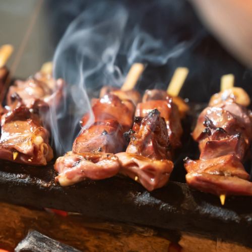 Ultimate deliciousness, yakitori made with carefully selected free-range chicken!