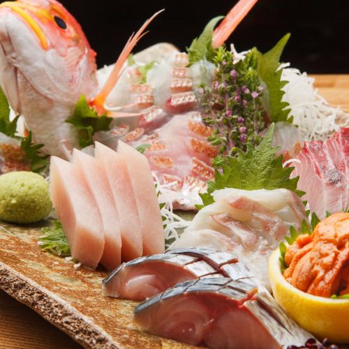 毎日仕入れる新鮮な魚介類を、職人が心を込めて盛り付けた贅沢な逸品です。