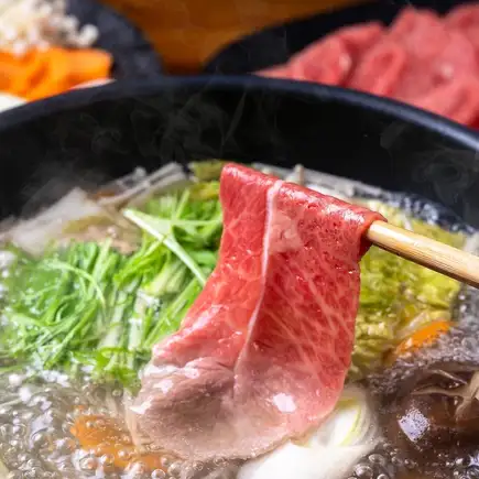 エ【2時間飲み放題付】黒毛和牛しゃぶしゃぶや牛タン焼き、鮮魚五種盛◎全10品『華』【6000円】