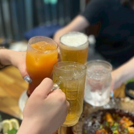【各種宴会に】飲み放題付のおすすめコースもご用意可能◎