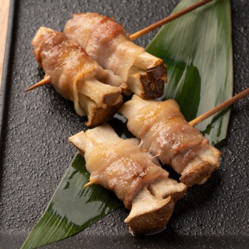 2 King Oyster Mushroom Skewers
