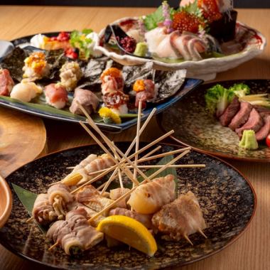 【金土祝前日３時間、平日無制限飲み放題付き!】8品5000円コース