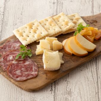 Assorted cheese and salami