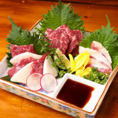 【熊本直送！】馬刺し四点盛