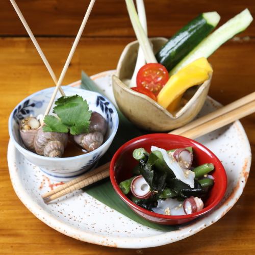 ◎酒の肴からお選びいただけます◎酒の肴三種盛