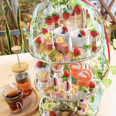 Reservation required by 7pm the day before! Strawberry picking afternoon tea