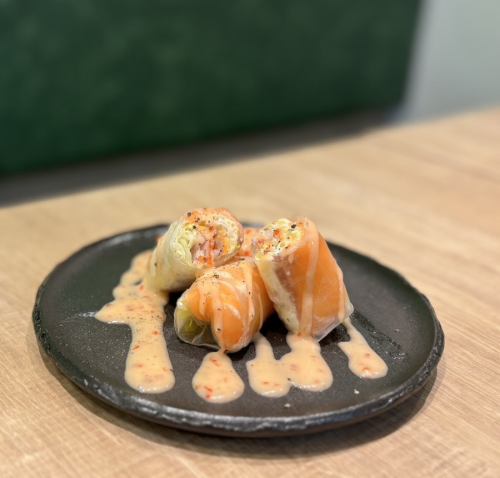 三文鱼奶酪春卷