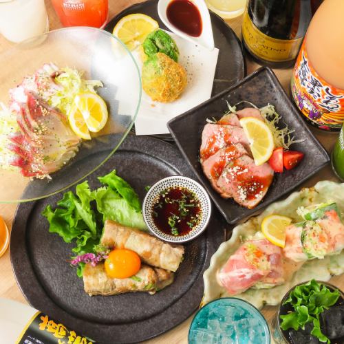 We also offer a wide variety of à la carte dishes, including "Tempura of Lettuce Wrapped in Meat"◎
