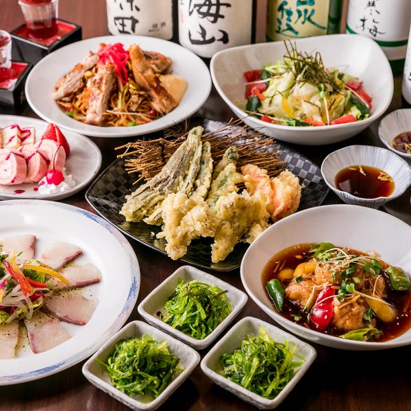 [Kyushu Cuisine] A banquet course with all-you-can-drink for up to 3 hours is available from 3,300 yen! Completely private rooms are also available.