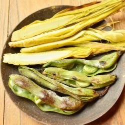 季節の焼き野菜