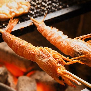 【炭烤香氣濃鬱,鮮美無比】香氣撲鼻!炭烤紅蝦