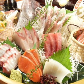 ■[Fujieda Suisan 5,000 yen (tax included)] ≪7 dishes and 2 hours of all-you-can-drink included≫