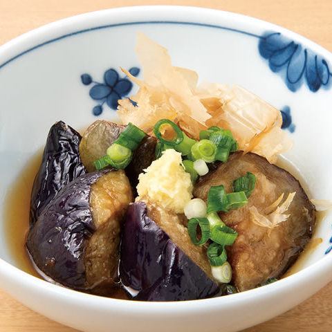 Firefly squid pickled in seawater / Chilled simmered eggplant each