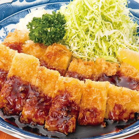 Handsome fried squid/Jumbo minced meat cutlet with demiglace sauce each
