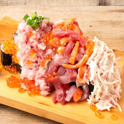 Bukkake sushi overflowing with flavor★ A specialty of Osho Suisan!! Fresh, luxurious ingredients piled up to the brim◎